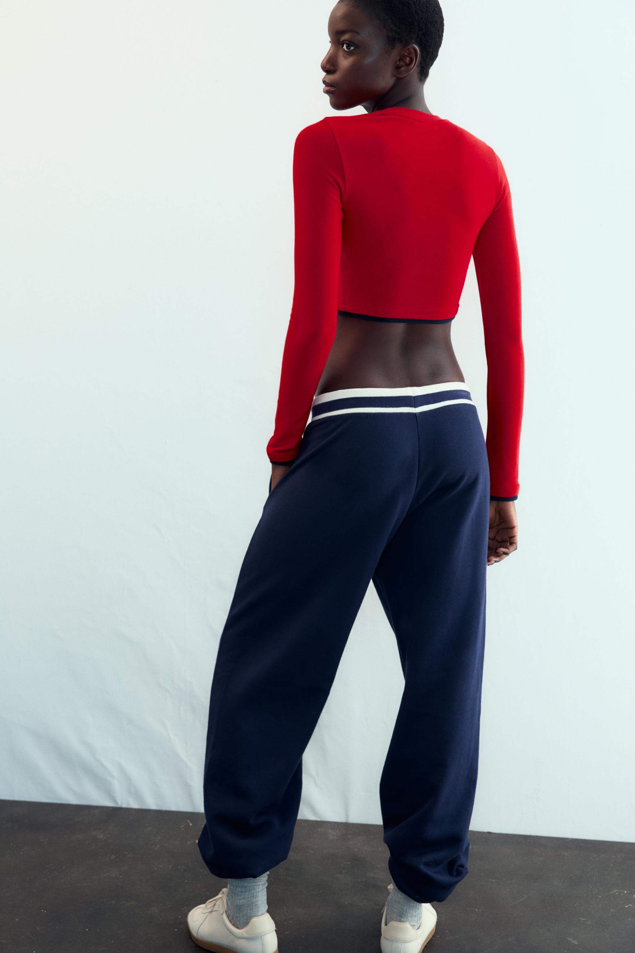 CROPPED DOUBLE EFFECT T-SHIRT